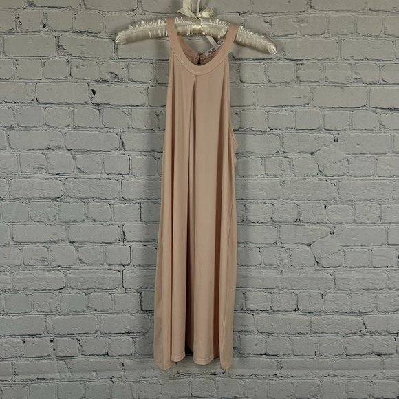 BCBGeneration Dresses & Skirts - BCBGeneration Sleeveless Halter Mini Sheath Dress, Size Small, Rose Smoke